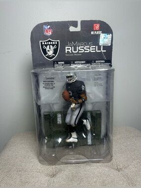 JaMarcus Russell NFL McFarlane Oakland Raiders Figure Series 17 RC 2008 Sealed